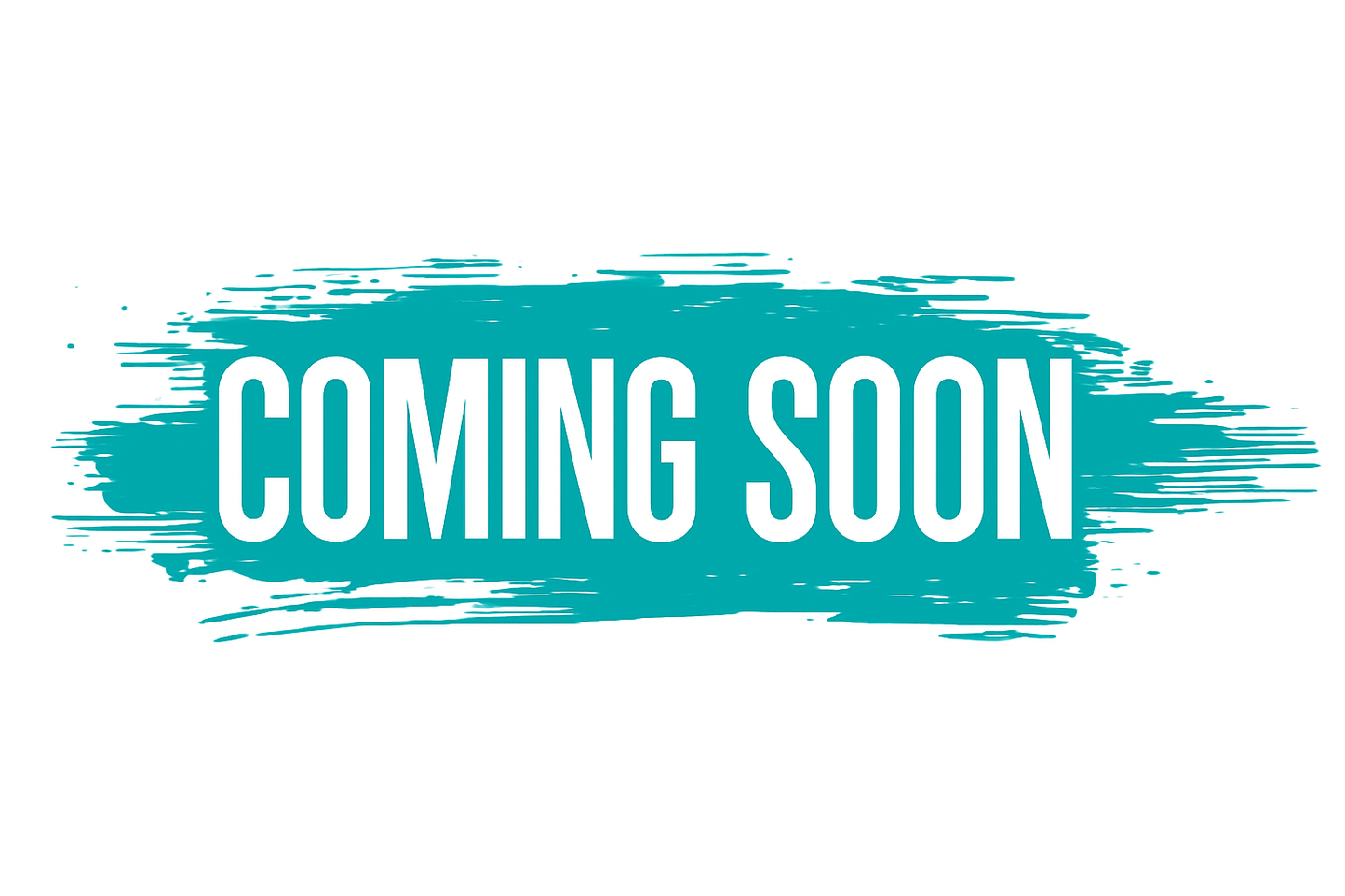 Updated Coming Soon image with teal background